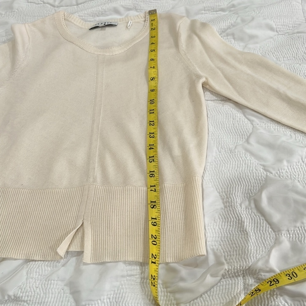 Sandro Off-White Crew Neck Sweater - Picture 7 of 15